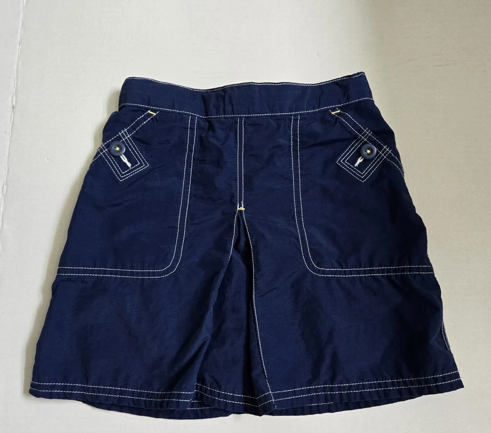 Lands' End Girls' Set Of 2 Skorts Size 6 Red And Blue Excellent Condition - Image 2 of 4