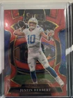 2022 Panini Select Football Red Disco Prizm Justin Herbert #14 PSA 10