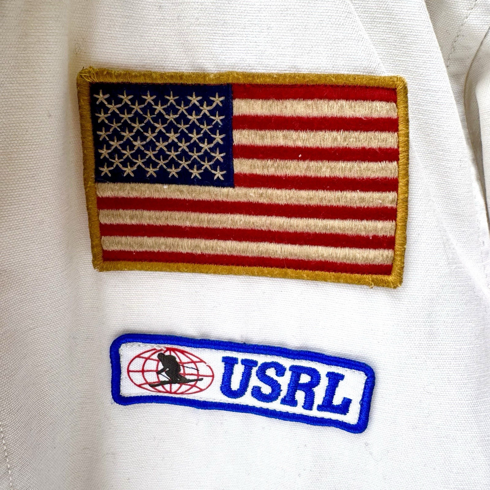 Polo Ralph Lauren Racing Equipment Telluride Summit Jacket White XL Red Stripe