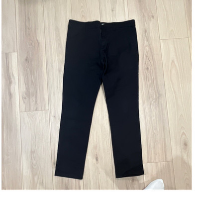 Carhartt WIP Men's Black Solid Dress Pants CottonBlend single knee size 34/32