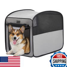 Petsfit Portable Dog Crate Pop Up Medium Dogs, Waterproof Indoor Outdoor, Travel