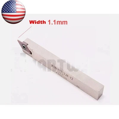 ZIMI-CNC 12MM KTKFR-12 Lathe Grooving Parting Holder +10PCS TKF12R110-S 1.1mm Inserts USA