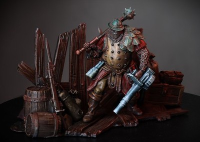 Painted Trench Crusade Pilgrim Miniature Warhammer/DND/Tabletop games