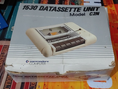 Commodore 1530 Datassette Unit C2N (w manual in box) 64 128 works 8-bit #6