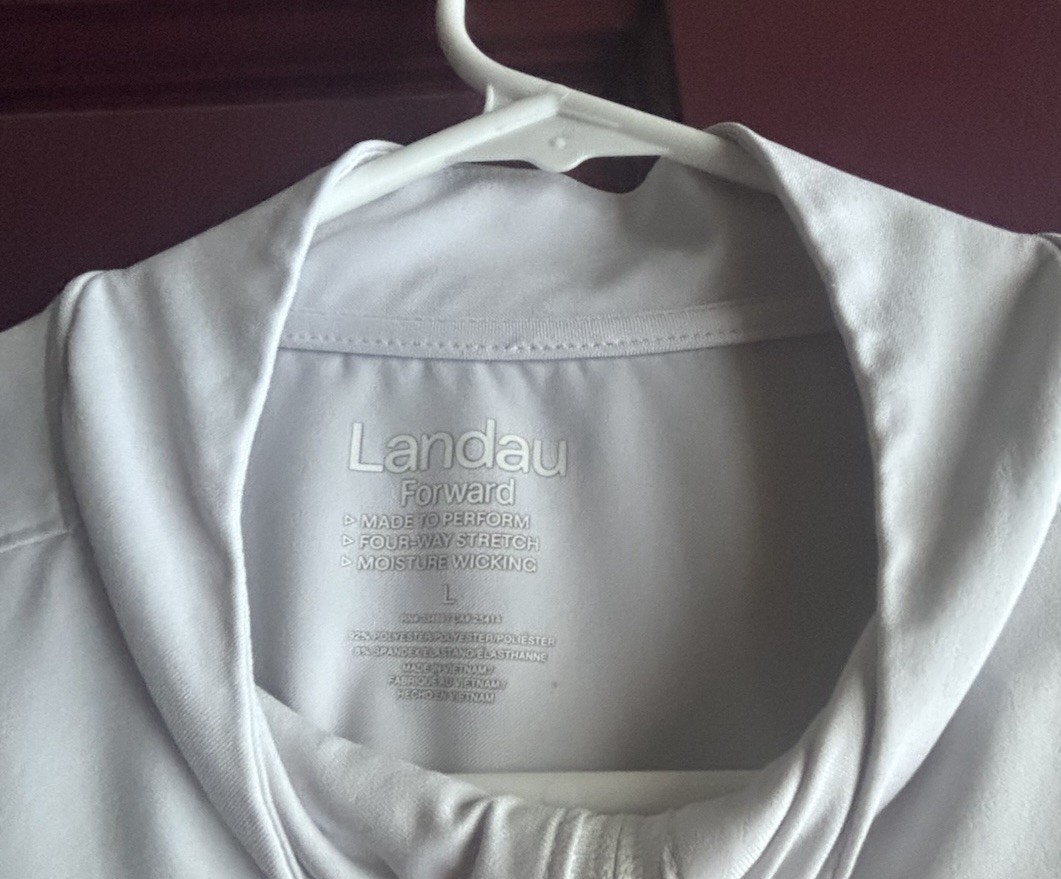 Landau Forward Clinical Jacket Women's Size Large White View 4