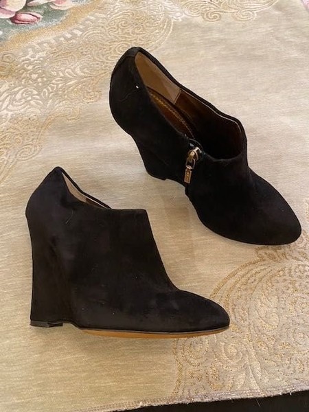 Women Dolce&Gabbana Ankle Boots Black Suede 38