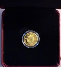 2015$5 PREHISTORIC ANIMALS Scimitar Sabre-Tooth Cat 1/10 Oz.9999 Pure Gold Coin