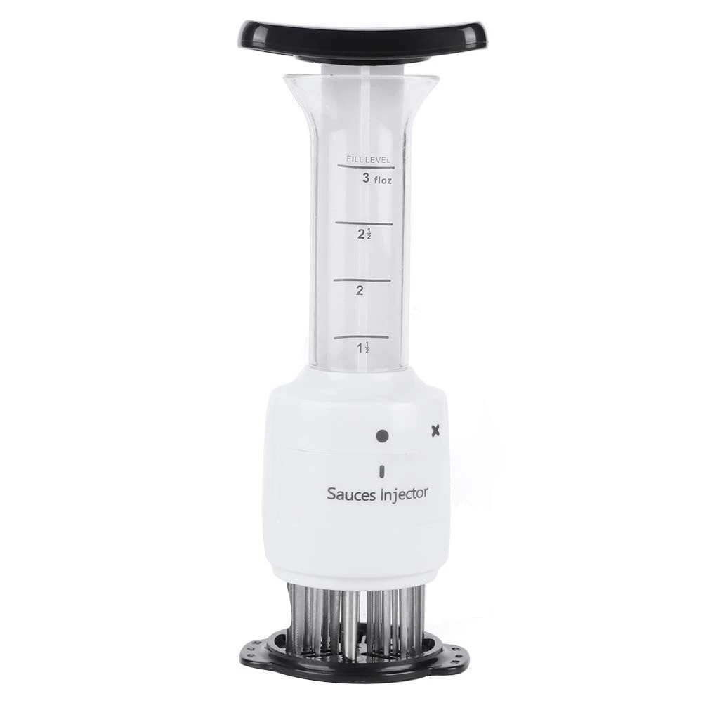 2 in 1 Professional Meat Tenderizer Injector Tool,Steak Marinade Seasoning Sa...