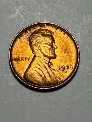 1939 D WHEAT PENNY!!! RED BLAZER UNC. COIN!!! BEAUTIFUL!! COLLECTORS!!