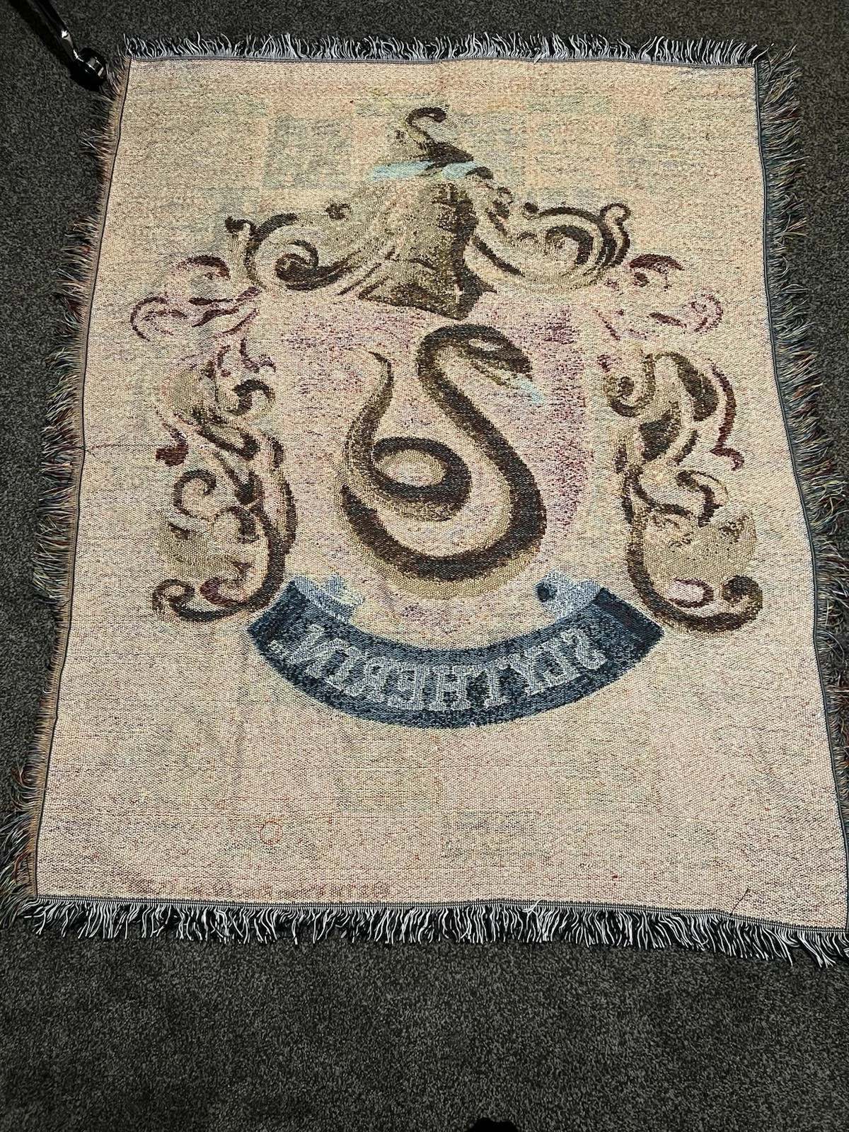 Harry Potter Slytherin Woven Tapestry Throw Blanket 48" x 60"