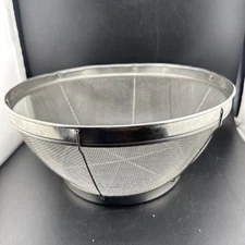 Fine Mesh Strainer for Kitchen, 4 Quart Stainless Steel Colander Bowl Pasta📦