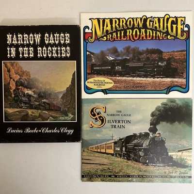 Vintage Narrow Gauge Railroad Lot 3 Rockies Silverton Durango Train Rail History