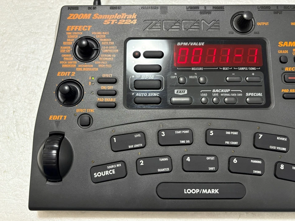 Zoom ST-224 SampleTrak Sampler with Adapter Used from Japan - Image 3 of 4