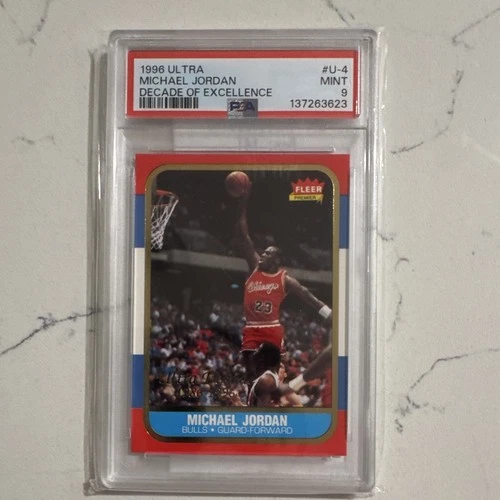 Michael Jordan Fleer Ultra 1996-97 Decade of Excellence Bulls #U-4 PSA 9