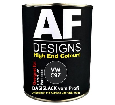 250ML Autolack für VW C9Z Black Magic Pearl Basislack spritzfertig