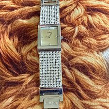 Sekonda Seksy Women’s Silver Rectangle Quartz Crystal Bracelet Watch 1171