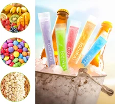 300 Pack Popsicle Bags, Ice Pop Bags for Kids Adults, Freeze Pop Bags with Fu...