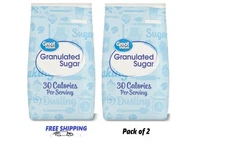 Great Value Pure Granulated Sugar, 10lb,New (2 Pack)
