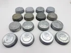 Lot of 16 Vintage Ball & Atlas Zinc w/ Milk Glass Mason Regular Canning Jar Lids