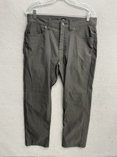 Prana Hiking Pants Mens 32x30 Brion II Gray Performance Gorpcore Stretchy