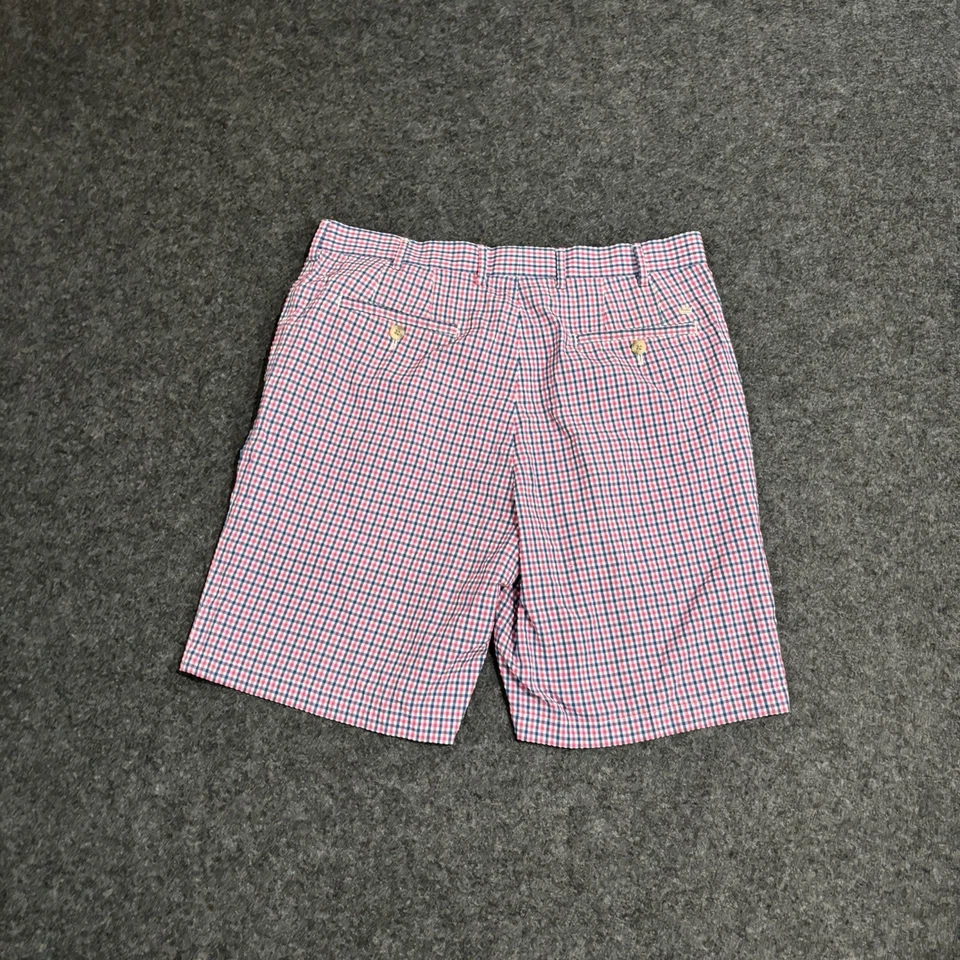 Pantalones Cortos Peter Millar Para Hombre Talla 34 Corona Deportivos Cuadros Rendimiento Seersucker Foto 2 de 4