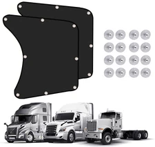 2X For Kenworth T680 Semi-Truck Side Window Sun Shade UVs Block Privacy Shield