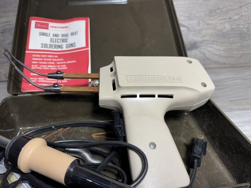 Sears Craftsman Single & Dual Heat Soldering Guns With Case & Manual Vintage - Picture 5 of 8