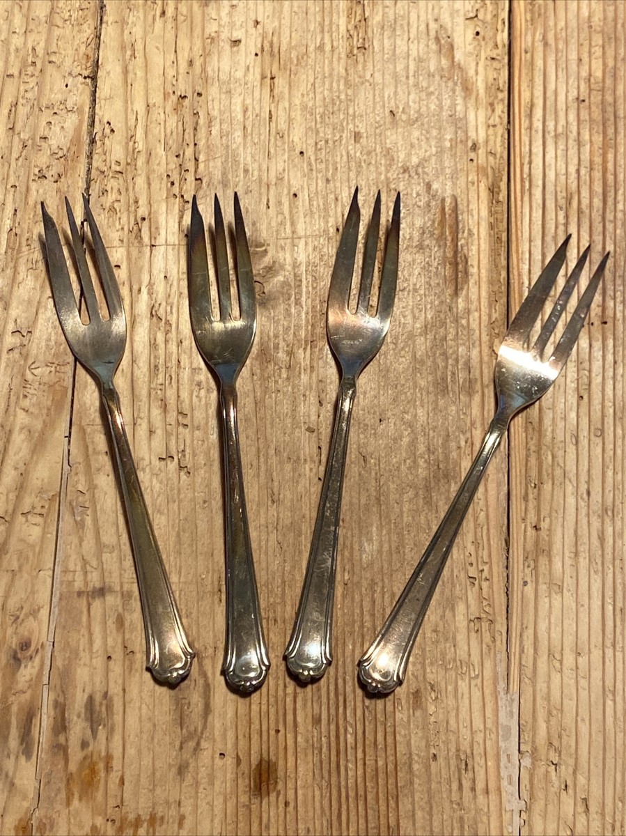 Set 10 Posate Da Frutta In Acciaio Inox - 5 Cucchiai Pala E 5 Forchette Vintage - Foto 11