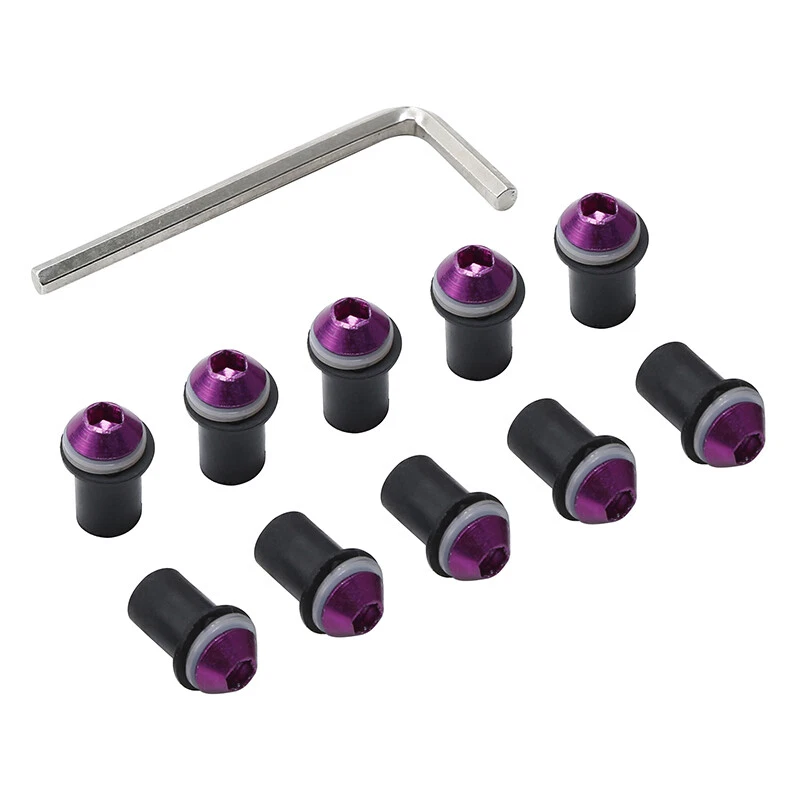 Kit de 10 piezas de pernos de tornillo parabrisas apto para Honda Suzuki Kawasaki Foto 4 de 4