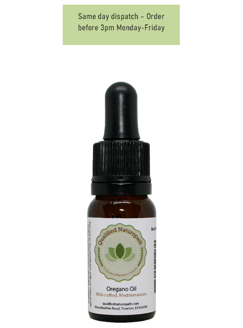 Oregano Oil - 10ml With Pipette - Min 80% Carvacrol