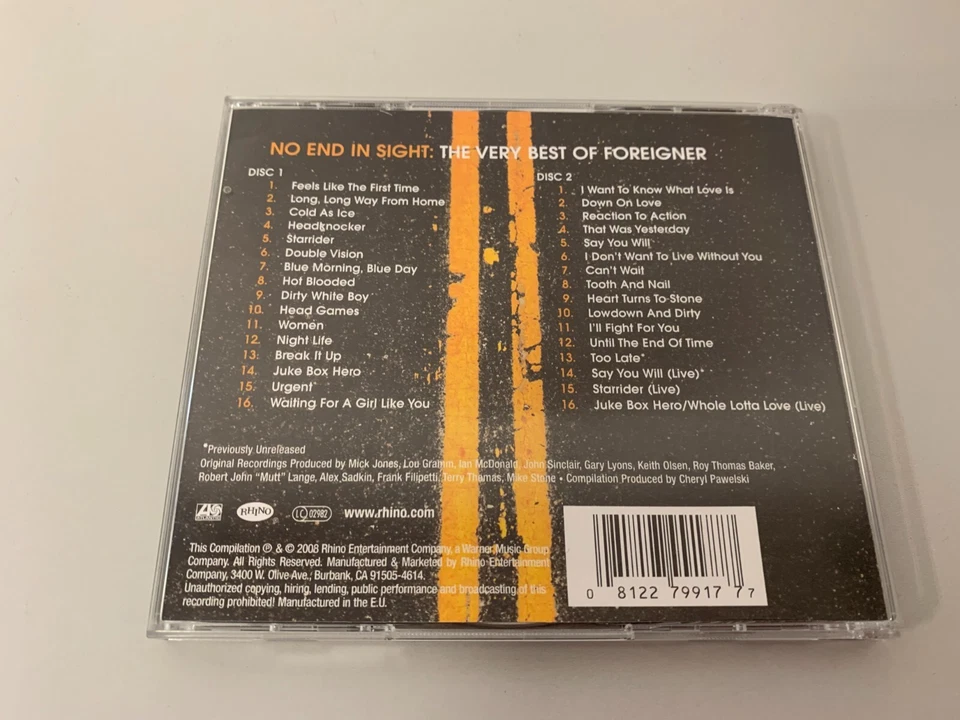 Foreigner – No End In Sight: The Very Best Of - 2 CD´s © 2008 - I Want To Know W - Bild 2 von 2