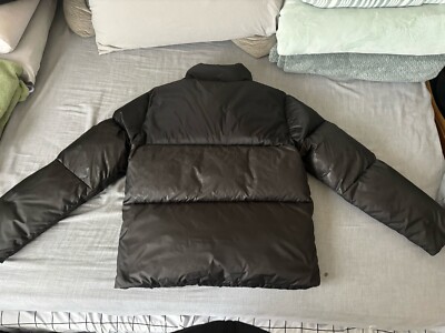 Coach Black Down Puffer Jacket 100% Polyester Black Multi M $450 
