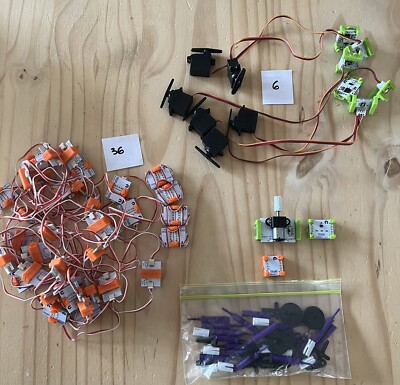 littlebits Bundle (6 Servo Motors, 36 W1 Wire & Other Pieces)