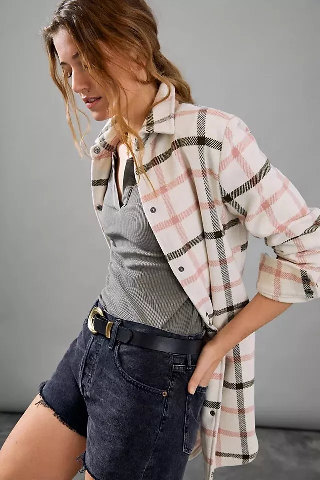 Burberry flannel cheap shirt jacket
