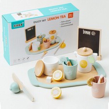 Kids Wooden Toys Children Cake Playset Toddler Pretend Play Toy Christmas Gift