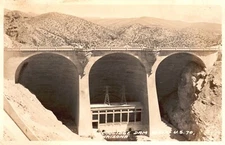 Coolidge Dam along US 70 AZ Arizona Pub. Frashers Vintage Postcard RPPC Photos