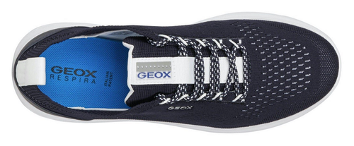 Geox D SPHERICA A KNITTED TEXT. Sportliche Schnürschuhe Sneaker Halbschuhe Damen - Picture 7 of 27