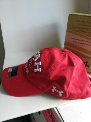 Utah Utes Adult Baseball Cap Hat Red College Under Armour Stretch