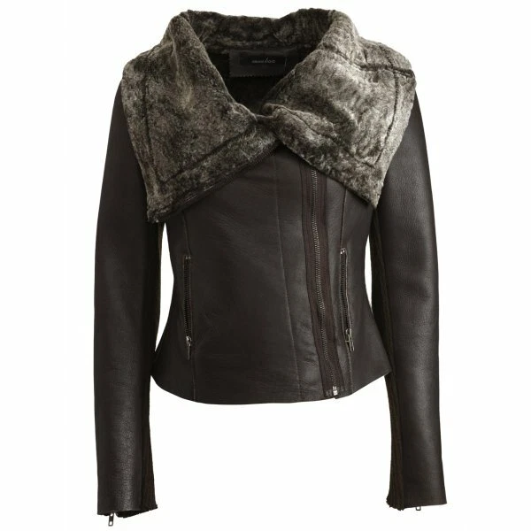 Muubaa leather biker clearance jacket