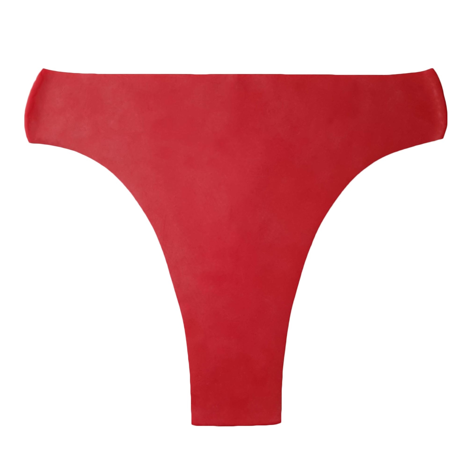 Latex Rubber Thong in Red, One Size image 4