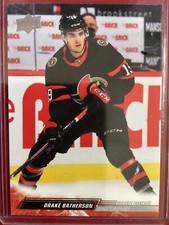 Drake Batherson  2022-23 Upper Deck Base French Parallel #125 - Ottawa Senators