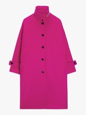 Christmas! Bnwt Banana Republic Plain Buckle Neck Cocoon Coat, Pink M  Rrp: £275