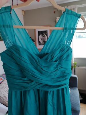 LK Bennett 100% silk aqua midi dress size 6 fully lined - new without tags  | eBay UK