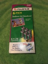 Fujifilm 200 Speed Film 35mm 6 Pack 24 Exp Color Indoor  Outdoor Expired 2005