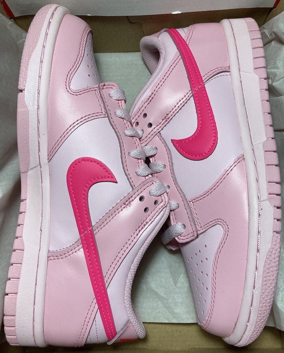 Nike Dunk Low Triple Pink GS ALL SIZES 7Y, 6.5Y, 6Y, 5.5Y