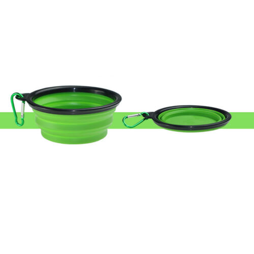 2/5/8X Silikon Haustier Hund Faltbare Futterschüssel Tragbar Trinkwasser Dish ≥ - Bild 28 von 30