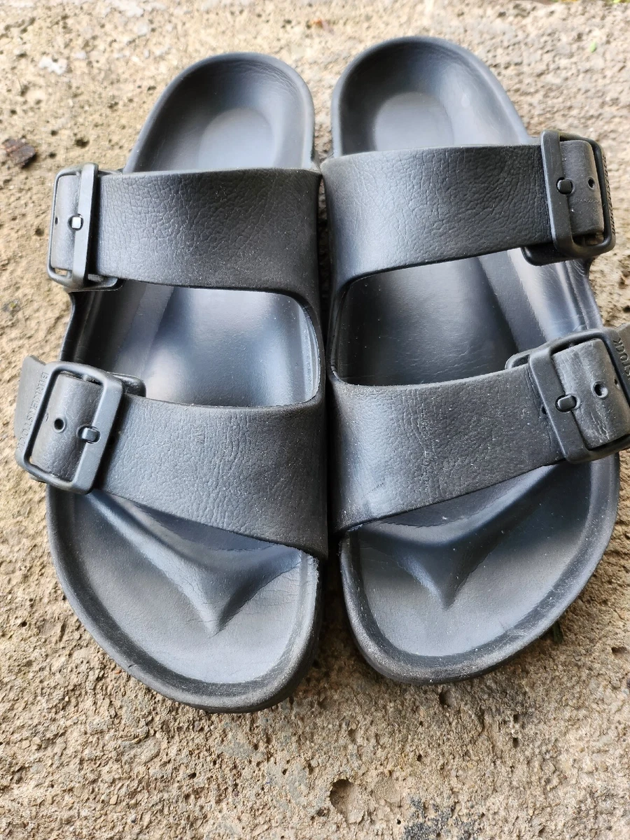 Birkenstock Arizona EVA Black Womens Sz 37 6 6.5 US Narrow Double Strap Sandals