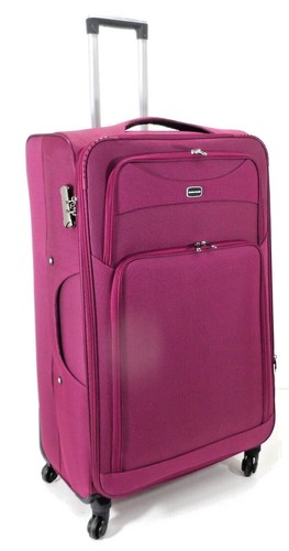 4W Large Suitcase & Medium Cabin Luggage Lightweight Suitcases Expandable Travel - Picture 20 of 30