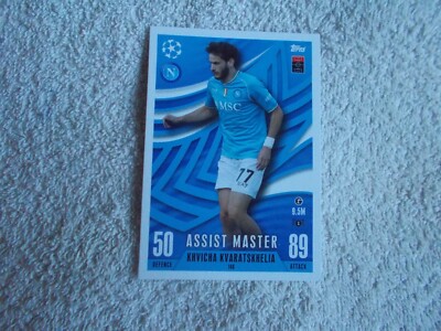 Match Attax Extra 2024 Fußball ''KHVICHA KVARATSKHELIA'' #148 Napoli Trading Card