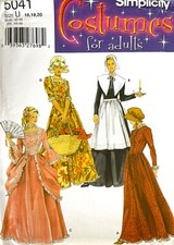 Simplicity Misses' Puritan,Centennial Costume Pattern 5041 Size 16-20 UNCUT